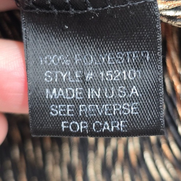 Vintage Arden B Shirt Womens Large Brown Flare Sleeves V-Neck Boho Stretch Y2K - Picture 6 of 12